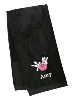 Embroidery Bowling Towel Personalized  