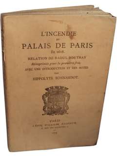   Boutray  Lincendie du Palais de Paris en 1618, 1879