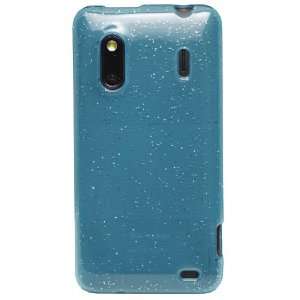 Blue GlitterFlex Flexible TPU Cover for HTC Hero S (US Cellular) & HTC 