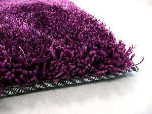   Tapis Shaggy violet poils longs doux décoration intérieure 