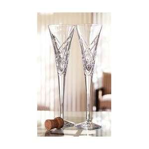 154224    Waterford Wishes Believe Flute Pair Crystal Crystal 