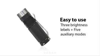 EagleTac D25C mini LED Light   325 Lumens with Clip   