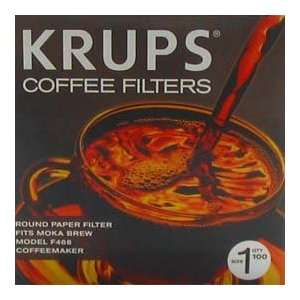  Krups #1 Moka Brew Filters (100 pk) F15C02 Kitchen 