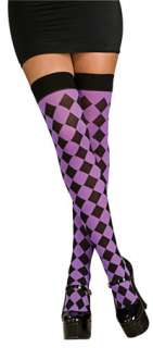   and Black Harlequin Thigh Highs   Stockings, Pantyhose and Tights
