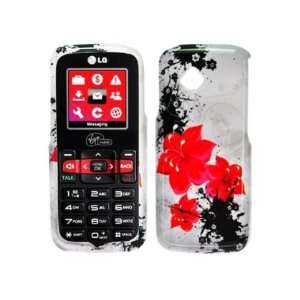   Red Flower Design Hard Case Proctor Cover Cell Phones & Accessories