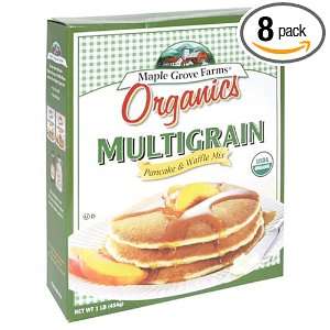 Maple Grove Organic Multi Grain Pancake Mix, 16 Ounces (Pack of 8 