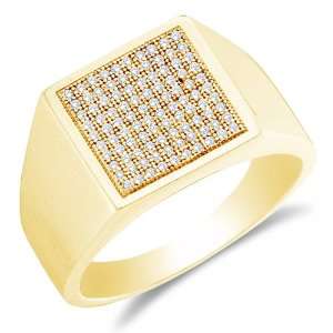 Size 11.5   10K Yellow Gold Diamond MENS Wedding Band OR Fashion Ring 
