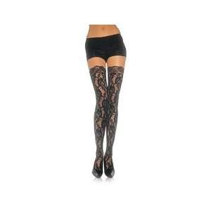   stockings with lace top hosiery Leg Avenue 9762 Black 