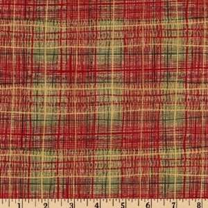   Michael Miller Festive Plaid Red Fabric By The Yard Arts, Crafts