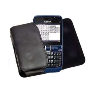   Side Pouch Case with Belt Loop for Nokia E63   Black Electronics