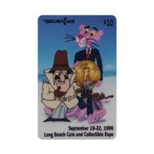 Collectible Phone Card $10. Pink Panther With The Inspector (Long 