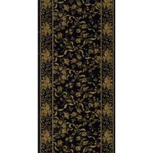   Rug Amarillo Runner, Black, 2 Foot 7 Inch by 12 Foot