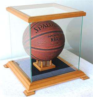 Glass Display Case for Basketball Football Soccer Ball  