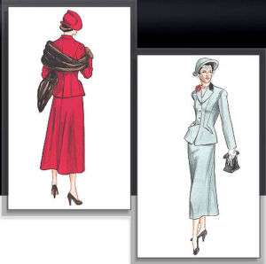 Vogue 2476 OOP Vintage 1949 Jacket & Skirt Pattern  