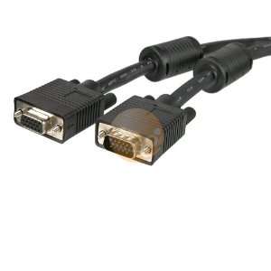  Black VGA Monitor Cable HDDB15 15 pin Male / Female (10FT 
