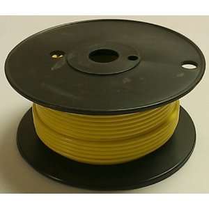  YELLOW 18AWG Stranded 50V Automotive Hook Up Wire   100 