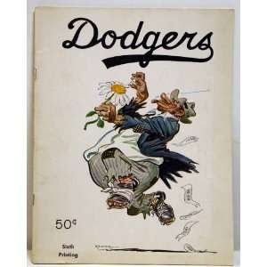  Publication 1951 Yearbook Brooklyn Dodgers VG Ex Sports 
