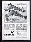   STANDARD 22 S OLYMPIC TROPHY Automatic Target Pistol magazine Ad w1799