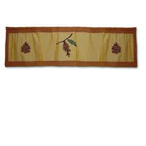   Magic Pinecone Curtain Valance, 54 Inch by 16 Inch