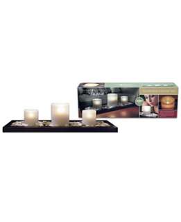Piece Flameless Candle Set with Tray   Home Decors