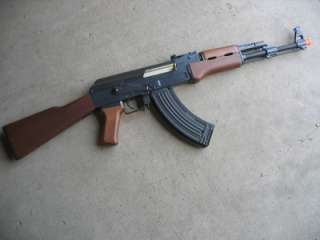 DE Metal AK 47 Electric AEG Airsoft Gun 420 FPS Wood  