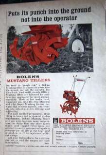 1965 BOLENS Mustang Farm Garden Tiller Ad  