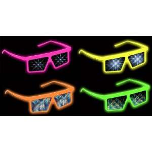 com 3D Fireworks Glasses   GEMS(tm) Plastic Rainbow Fireworks Glasses 