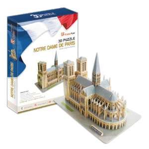   Puzzle 3D Novelty Model Kit   Notre Dame [Kitchen & Home] Home