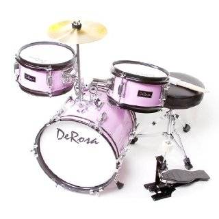   Rosa DRM312 MPK Childrens 3 Piece 12 Inch Drum Set with Chair, Pink