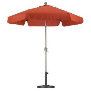  Aluminum 7.5 foot Brick Red Umbrella with stand Patio 