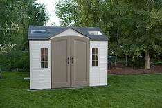 Lifetime 60005 8x10 Ft Side Entry Outdoor Storage Shed  