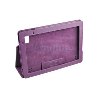 Acer Iconia Tab A500 Folio Leather Case Cover w/Stand Purple  