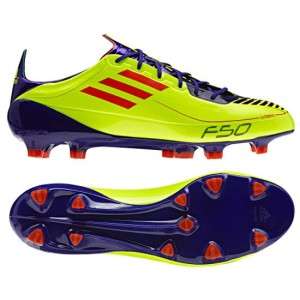 Adidas Adizero F50 TRX FG Soccer US 10 Boots Shoe Cleats Yellow Red 