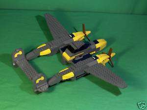 Lego Custom Model Airplane P 38 Lightning Instructions  