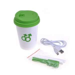   USB Coffee Cup style Air Humidifier Purifier Patio, Lawn & Garden
