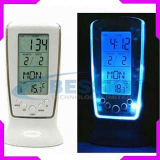 Digital LCD Alarm clock calendar thermometer Backlight  