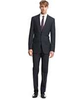 Bar III Suit Separate, Navy Plaid Slim Fit