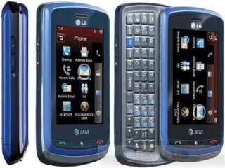 NEW LG XENON GR500 AT&T 3G TOUCHSCREEN GPS PHONE BLUE  