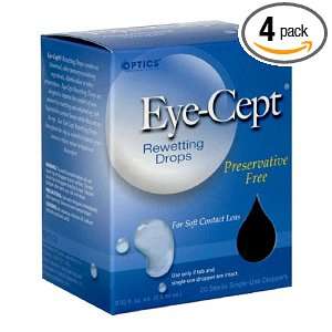 Optics Eye Cept Rewetting Drops, 20 Count 0.02 fl oz (0.5 ml) droppers 