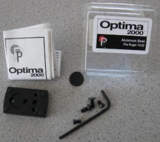 BRAND NEW Tasco Optima 2000 Aluminum Base for Ruger 10/22 Rifle