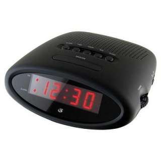   Stylish Digital Red LED Alarm Clock AM/FM Radio 047323120107  
