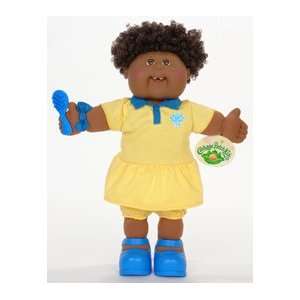  Cabbage Patch Kids African American Doll in Yellow Dress 