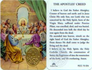 The Apostles Creed I Believe in God Holy Card Prayer Wallet Size WC75 