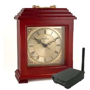   Covert Digital Wireless Mantle Clock w/ RCA Receiver Electronics