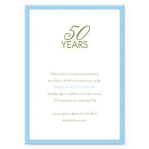  Blue Frame Anniversary Invitations