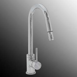 16 Chrome Kitchen Sink Pullout Pull out Spray Faucet  