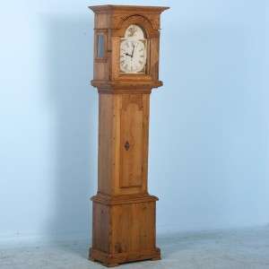 Beautiful Large Antique Danish Pine Grandfather Clock 1820 1840  