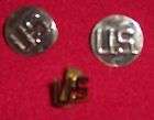 Lot of 3 Military US Gold Lapel Pins