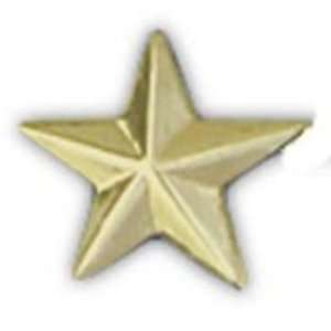  U.S. Army General Star Pin Gold Plated 11/16 Arts 