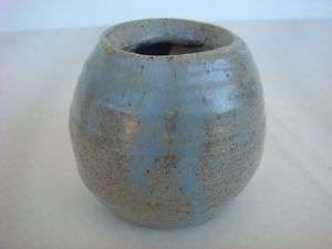 MM VTM Signed Arts & Crafts Studio Pottery Vase Gray  
